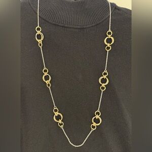 Talbots Two-Tone Statement Chain Necklace